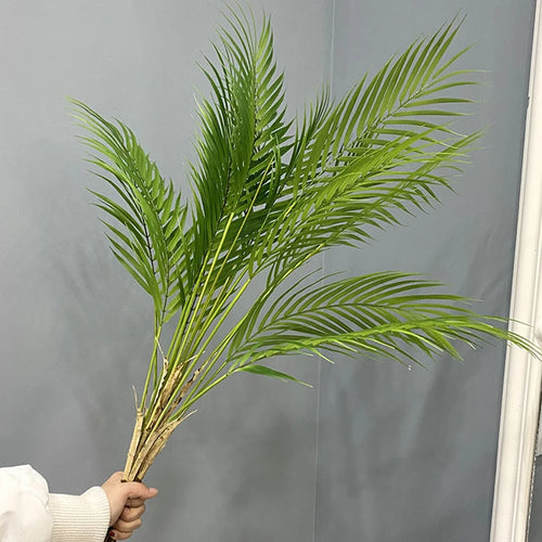 lot de 2 grandes plantes artificielles palmier tropical pour décoration intérieure - vue 7 sur 14