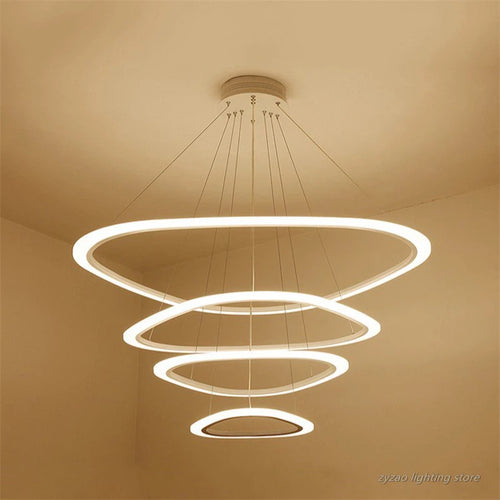 suspension moderne à LED en acrylique pour intérieur élégant - vue 6 sur 11