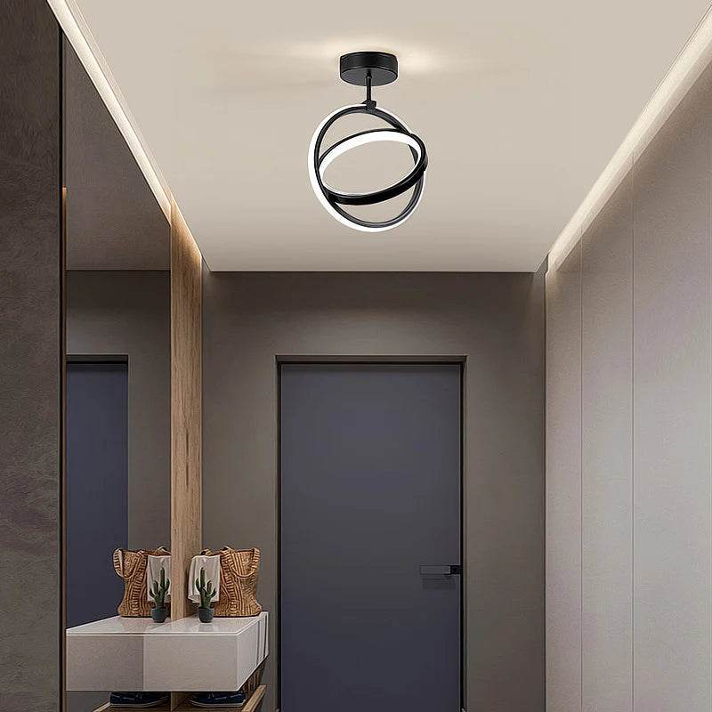 Suspension LED lumière moderne simple - vue 3 sur 8