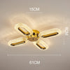 Plafonnier moderne LED en cristal ovale Marvona