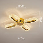 Plafonnier moderne LED en cristal ovale Marvona