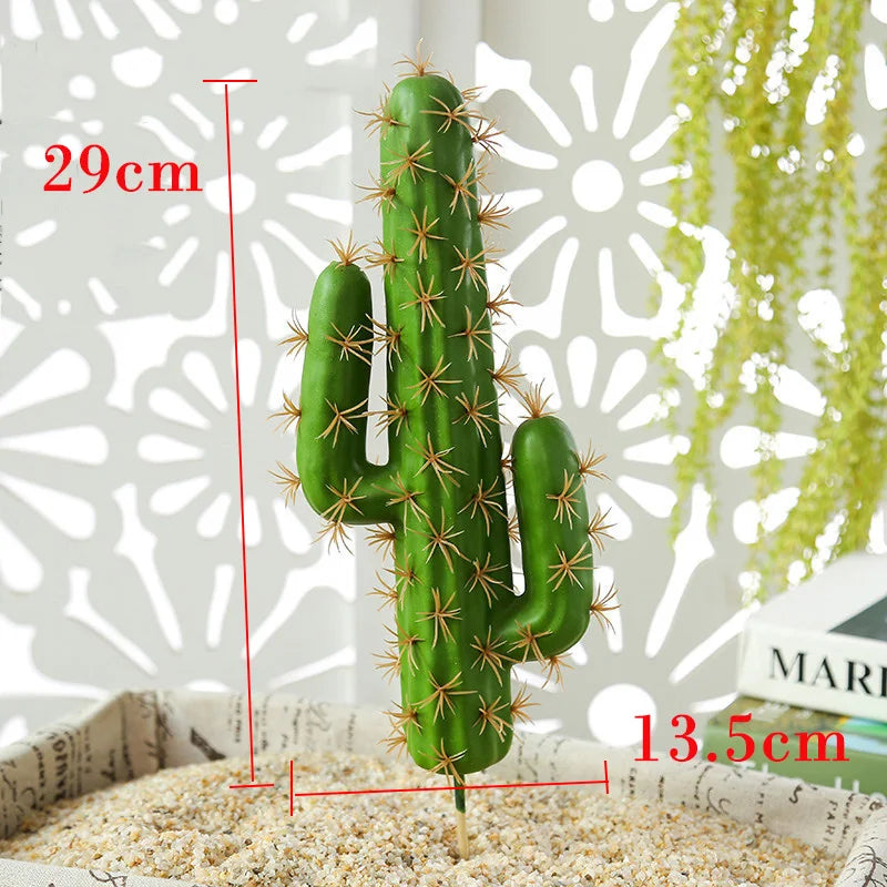 plantes tropicales cactus artificiel décoration intérieure succulente en plastique - vue 9 sur 9