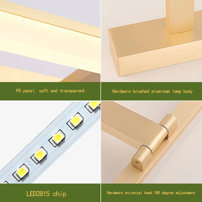 lampe frontale résistante à l'humidité pour miroir éclairage cosmétique - vue 6 sur 8