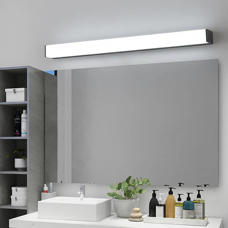 Applique murale LED en acrylique pour miroir de salle de bains