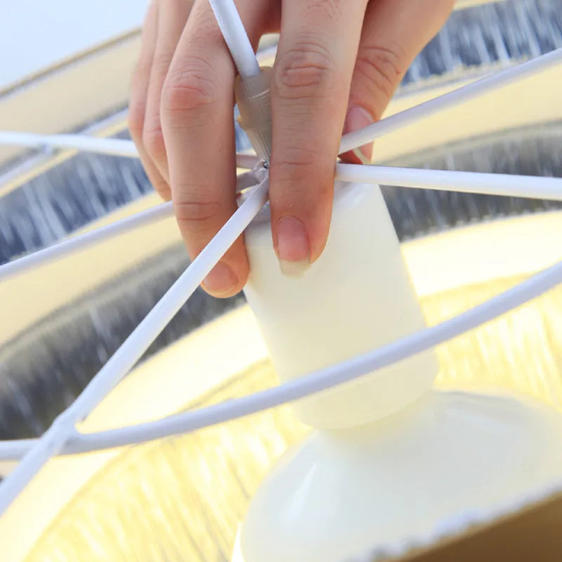 lustre romantique en fil de coton pour décoration intérieure - vue 5 sur 10