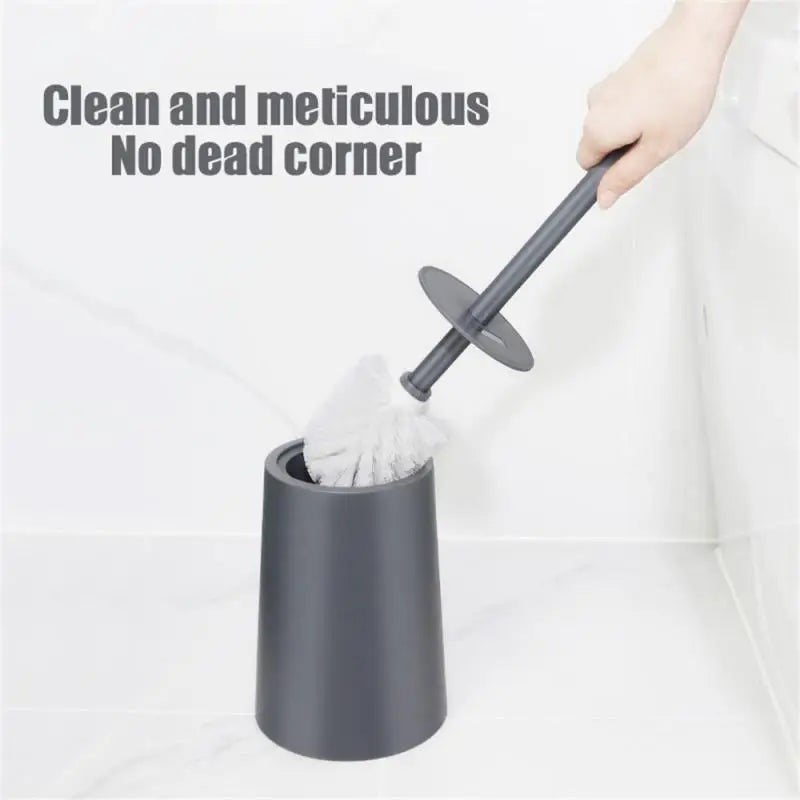 brosse de toilette moderne avec couvercle et design élégant - vue 3 sur 9