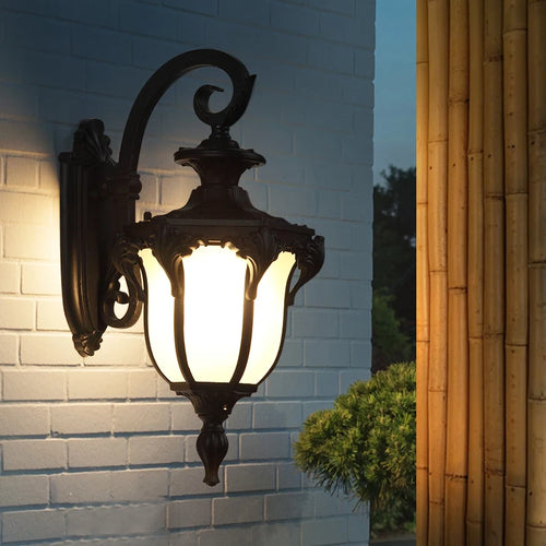 applique murale extérieure rétro pour balcon et jardin - vue 10 sur 12