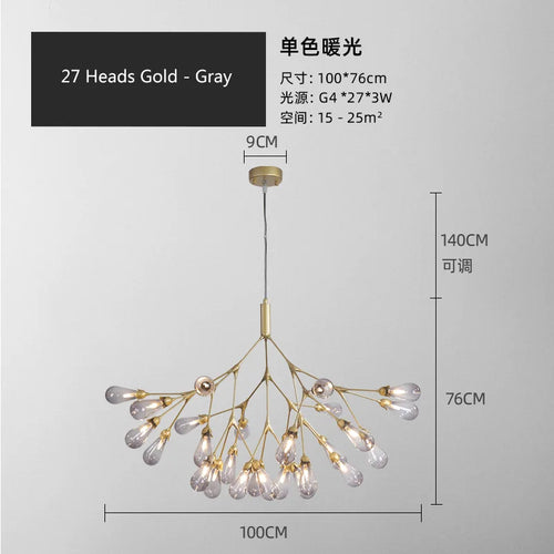 lustre luciole design post-moderne pour intérieur élégant et créatif - vue 23 sur 23