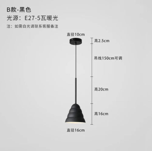 suspension décorative nordique pour éclairage créatif intérieur - vue 13 sur 14