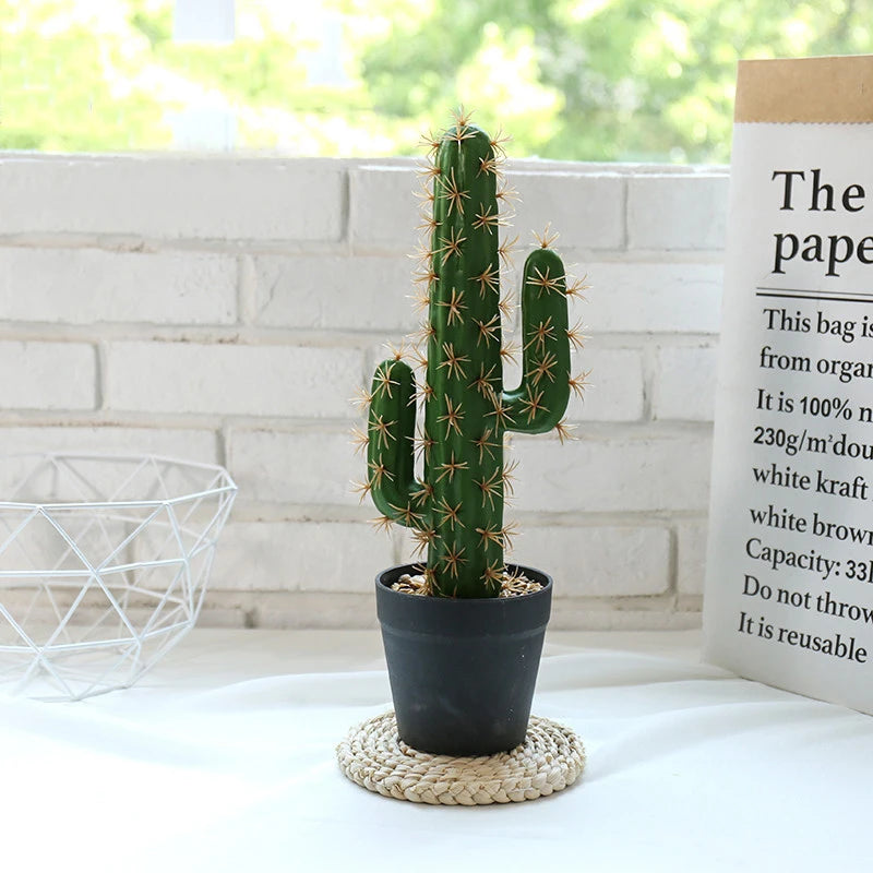 cactus artificiel décoratif pour décoration tropicale moderne - vue 3 sur 7