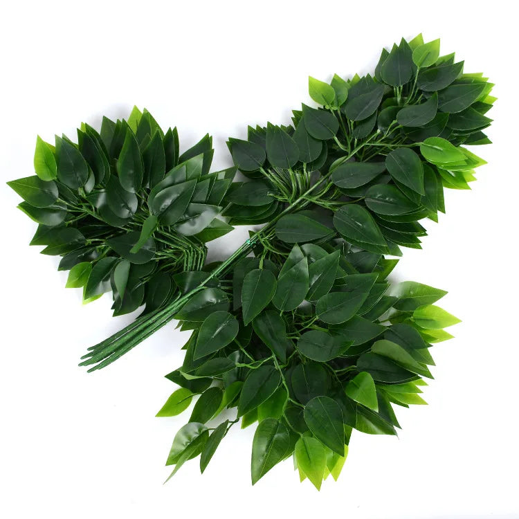 lot de 12 feuilles d'érable artificielles pour décoration d'automne - vue 11 sur 19