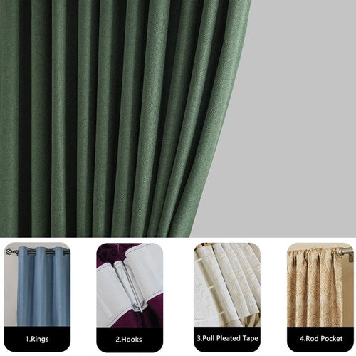 Rideau occultant moderne tissu épais pour salon chambre