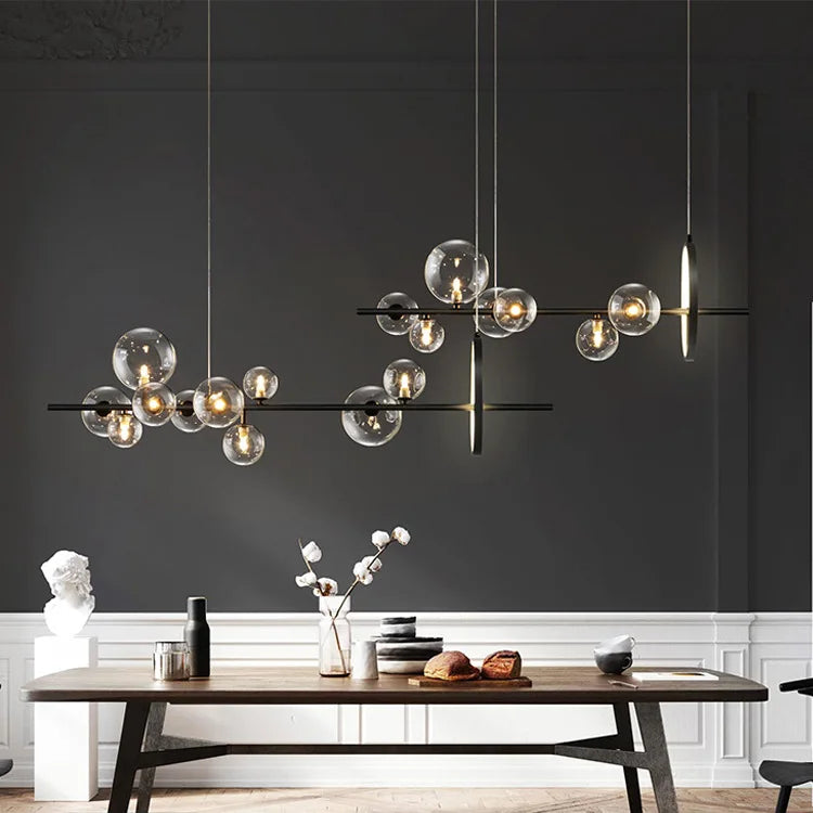 lustre mondern à bulles pour éclairage d'intérieur décoratif