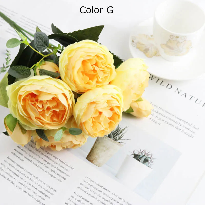 bouquet de fleurs artificielles pour décoration de jardin et mariage - vue 10 sur 18