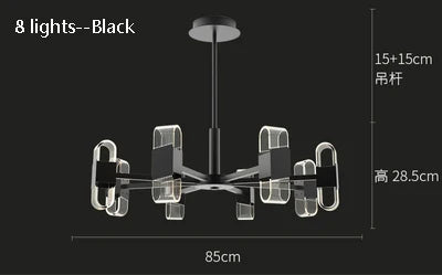lustre de luxe design pour un éclairage nordique élégant - vue 8 sur 17