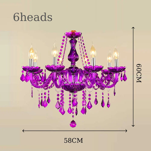 lustre en cristal de luxe pour mariage et restauration - vue 11 sur 13