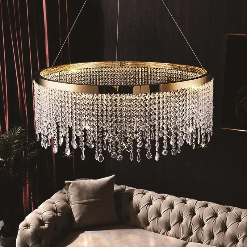 lustre en cristal postmoderne pour décoration intérieure élégante - vue 4 sur 13