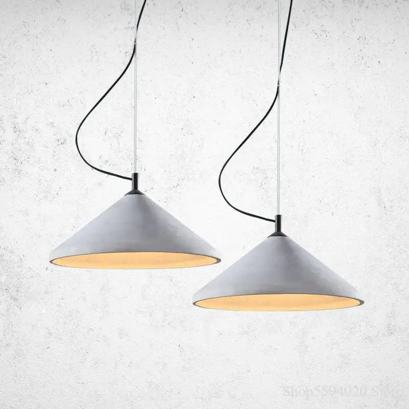 lustre en béton design loft pour bar et restaurant