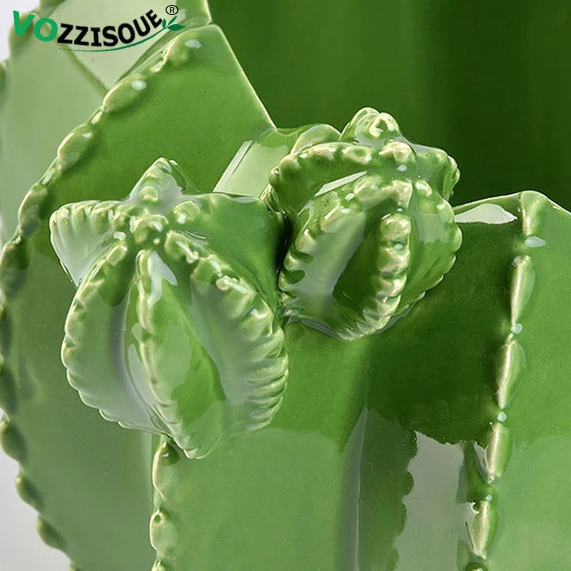 pots créatifs en céramique pour cactus et bonsaïs décoratifs - vue 4 sur 9