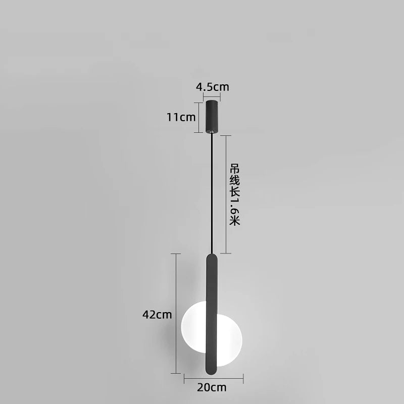 suspension moderne à led pour décoration intérieure élégante