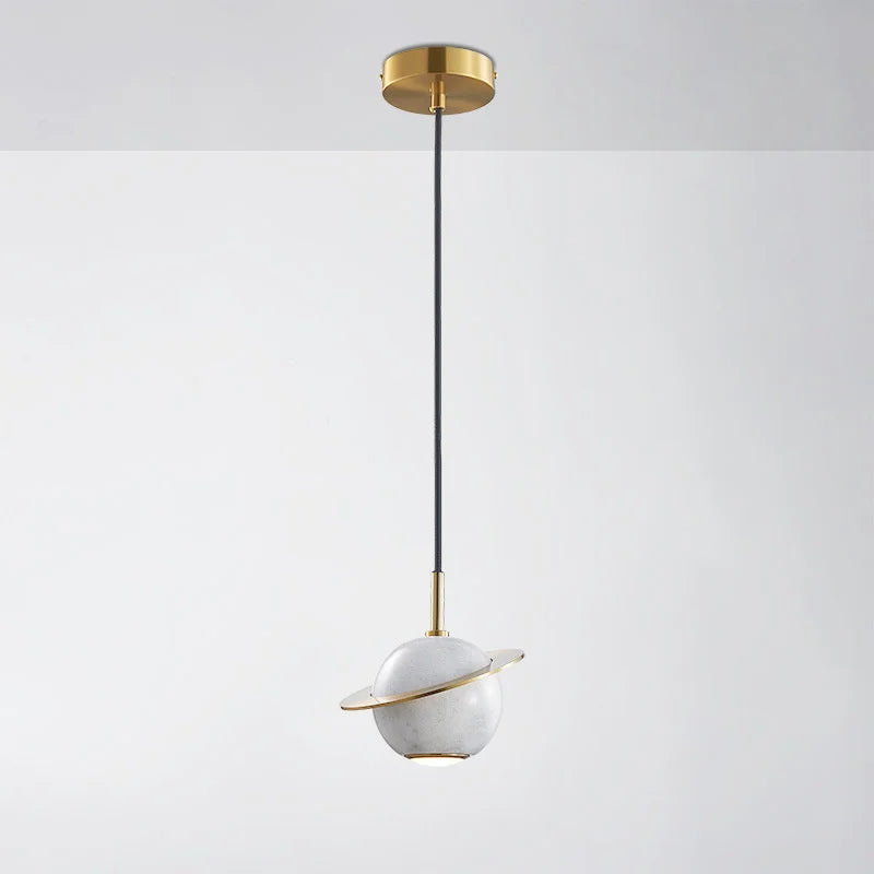 suspension marbre simple style planétaire pour bar hôtel magasin