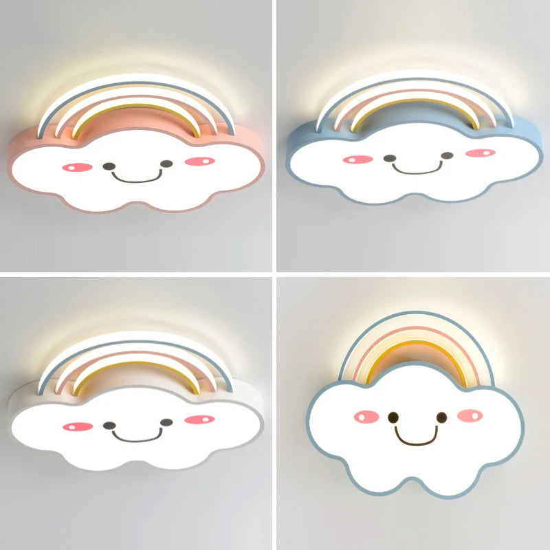 lustre nordique pour chambre d'enfants avec lumières led - vue 6 sur 12