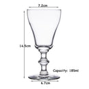 Verres à pied cocktail champagne martini style vintage