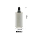 suspension à led en verre et marbre design danois rétro industriel