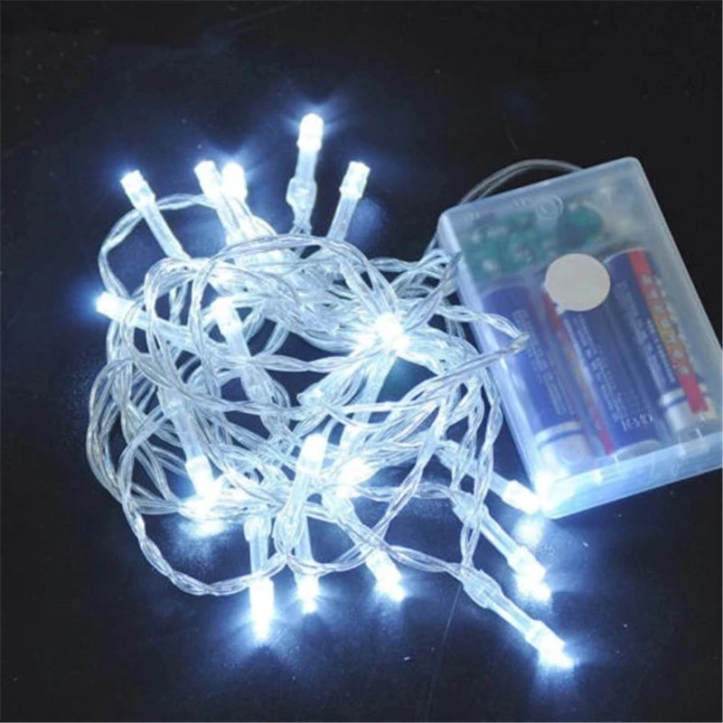 guirlande lumineuse led à piles pour fêtes et décorations diverses - vue 2 sur 6