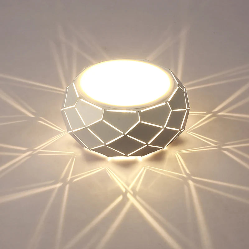 Plafonnier LED moderne simplicité 5W 12W