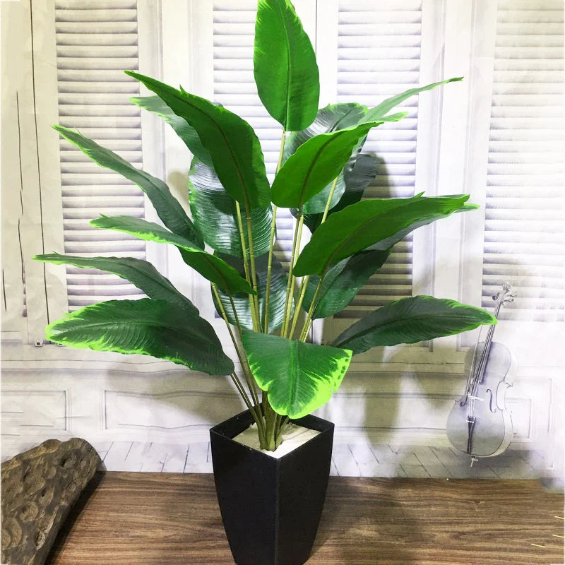 plantes artificielles tropicales feuilles de palmier pour décoration intérieure - vue 3 sur 7