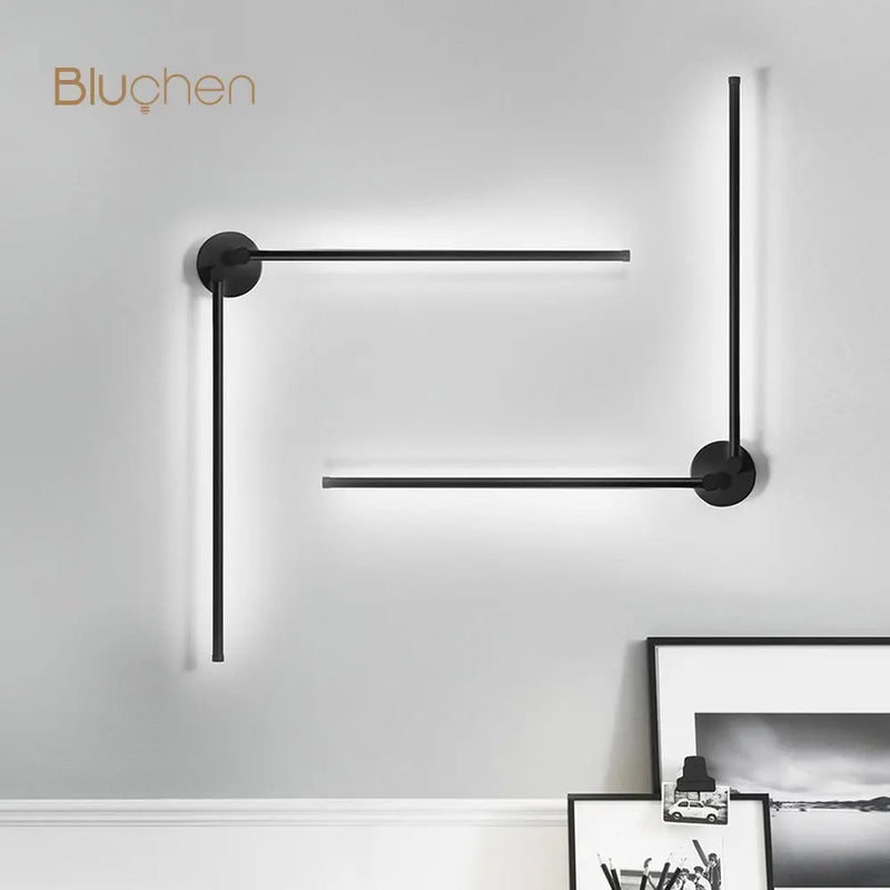 applique murale led moderne rotative pour arrière-plan de canapé