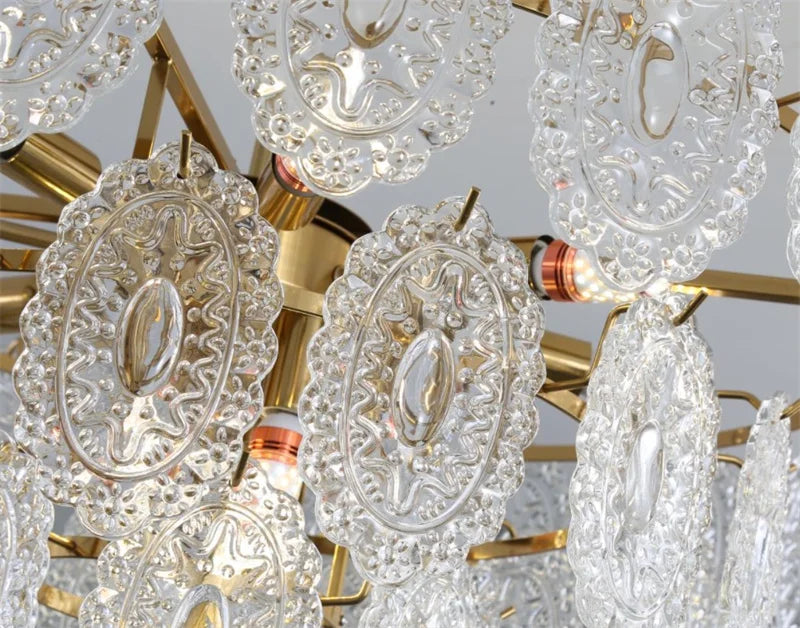 lustre en cristal moderne design luxe pour une ambiance élégante - vue 7 sur 15