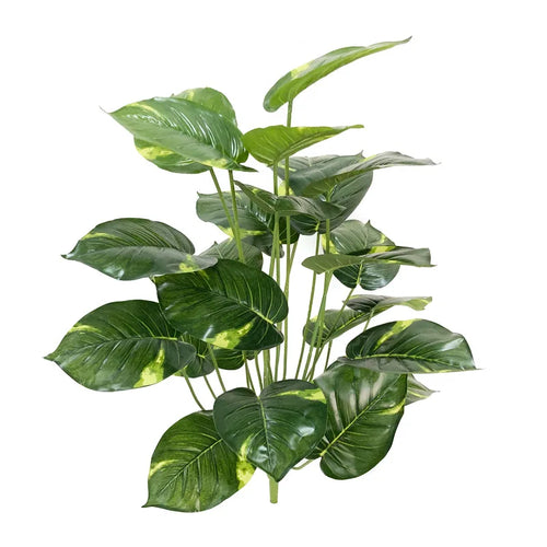 arbre tropical artificiel grandes feuilles de monstera en pot décoratif - vue 18 sur 23