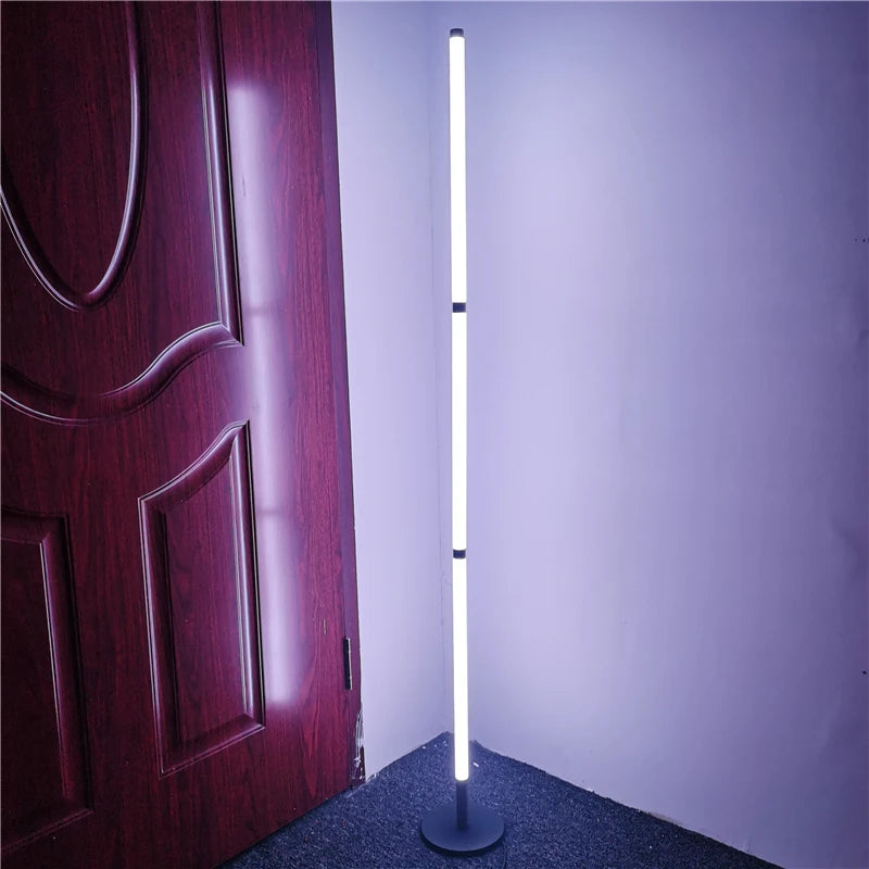 lampadaire d'angle moderne démontable avec lumière sur pied - vue 4 sur 15