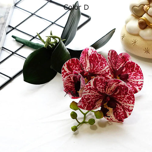 mini branche dorchidée artificielle pour décoration de mariage et domicile - vue 14 sur 13