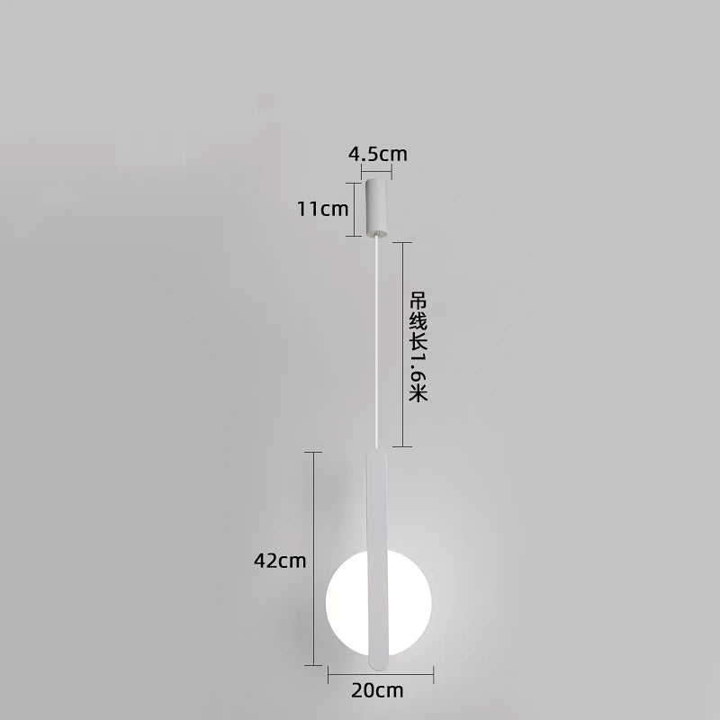 suspension moderne à led pour décoration intérieure élégante