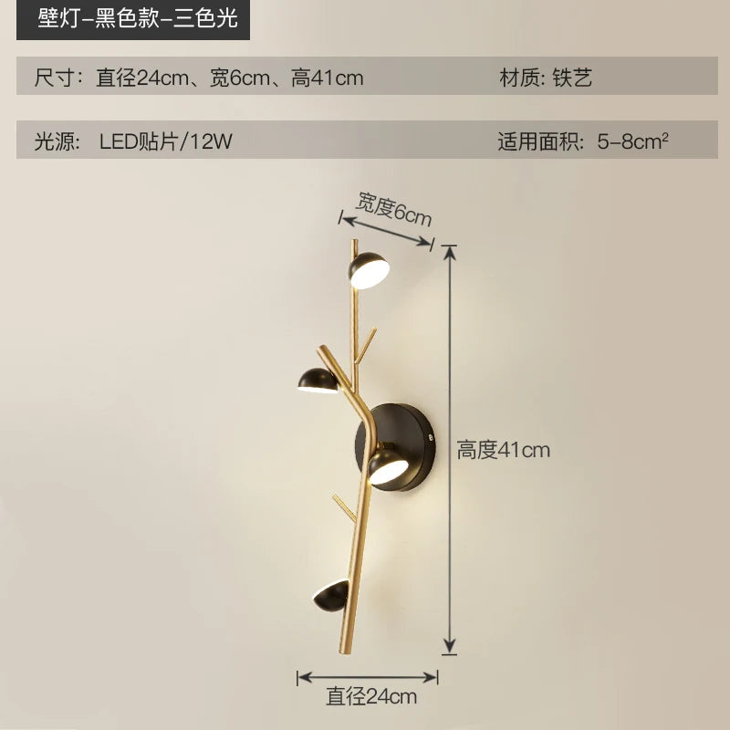 applique murale led moderne et créative pour intérieur décoratif