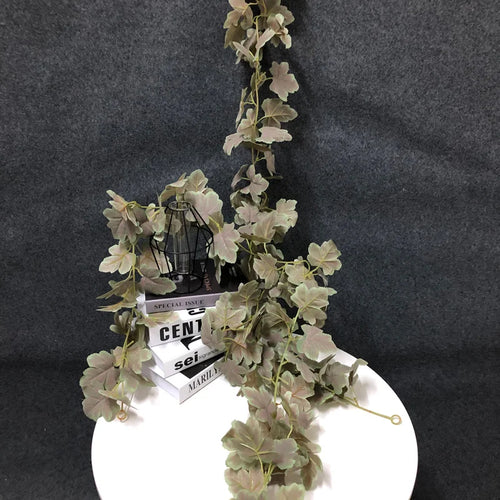 feuilles d'érable artificielles en rotin pour décoration intérieure et extérieure - vue 4 sur 8