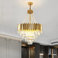 suspension moderne en cristal pour espaces contemporains élégants