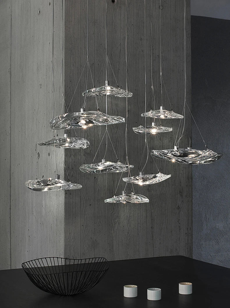 Suspension en verre de styliste