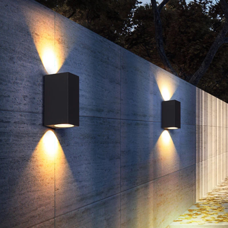 Applique murale éclairage extérieur étanche IP54 porche moderne balcon terrasse lampe applique décoration de jardin éclairage mural - vue 6 sur 10