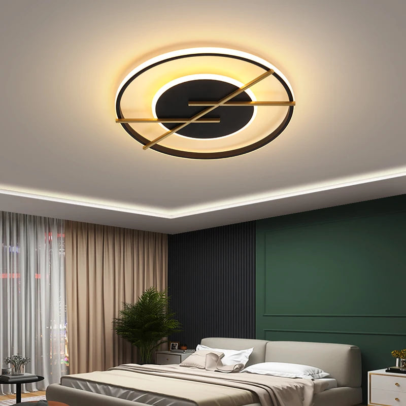 plafonnier led rond moderne pour décoration intérieure lumineuse - vue 4 sur 10