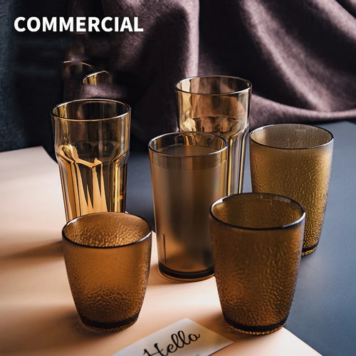 Ensemble 6 verres acrylique incassables style moderne cuisine