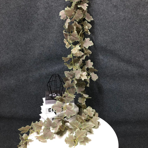 feuilles d'érable artificielles en rotin pour décoration intérieure et extérieure - vue 2 sur 8