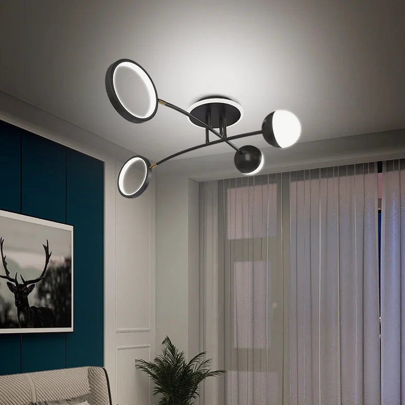 plafonnier moderne décoratif pour intérieur et luminaires LED - vue 7 sur 12