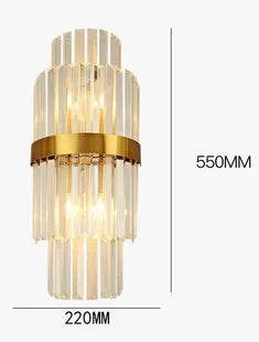 applique murale moderne led en cristal design élégant pour intérieur - vue 16 sur 23