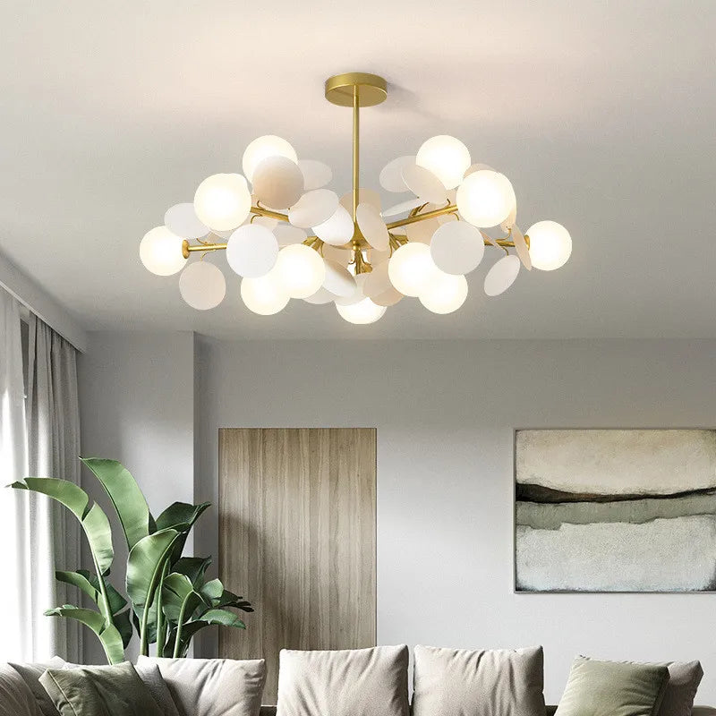 lustre led globe en verre acrylique coloré pour enfants - vue 3 sur 24