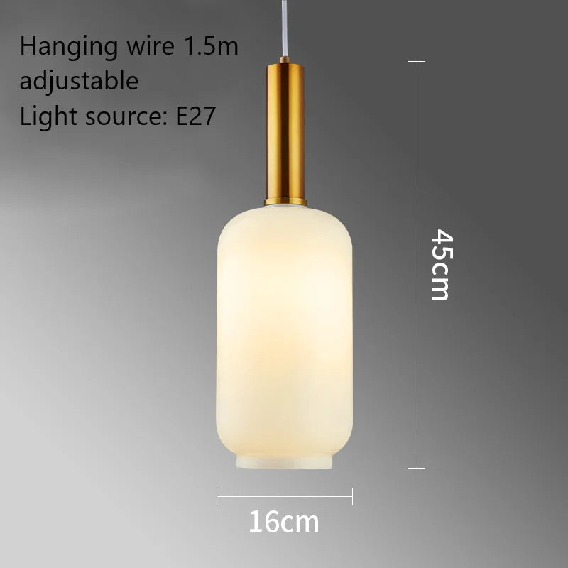 boule de verre moderne suspension led luminaire décoratif - vue 11 sur 15