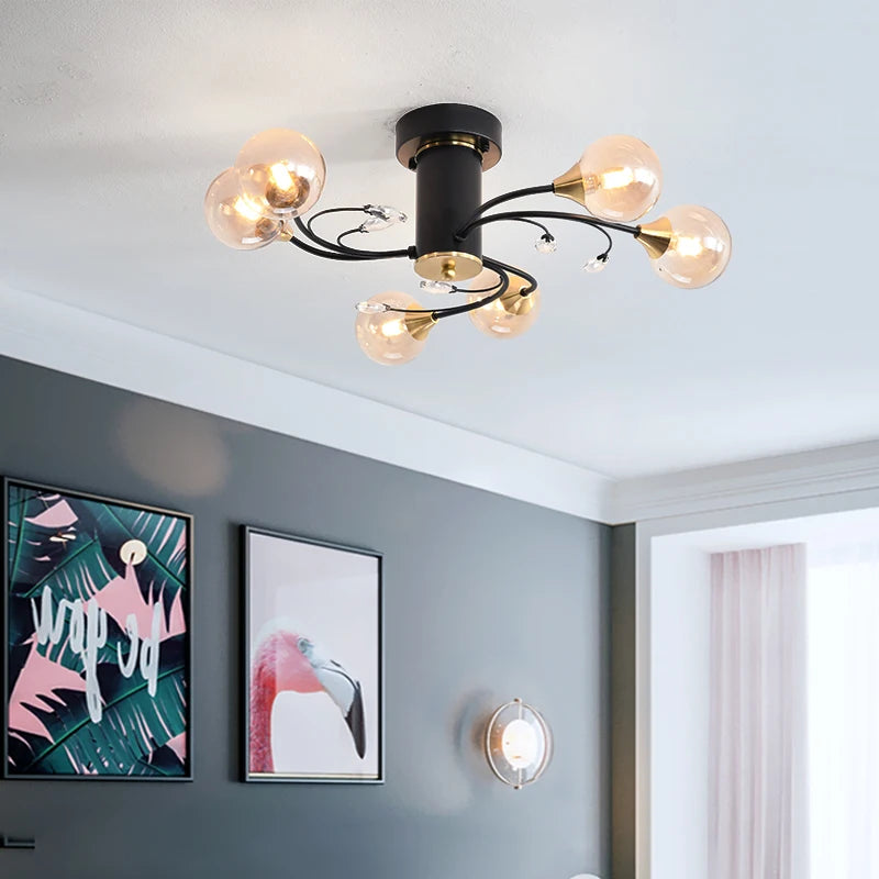 lustre led moderne pour villa office café bar nouvelle maison - vue 5 sur 14